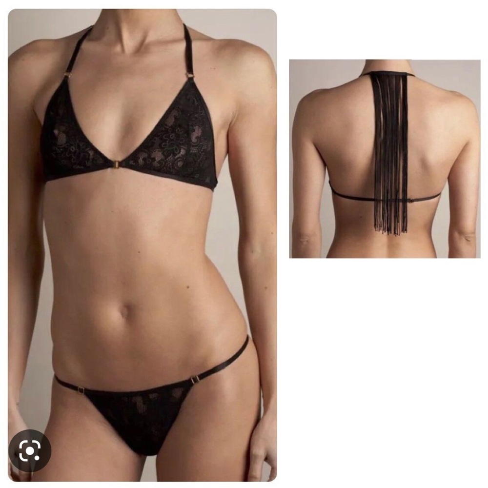 Carol Malony On the Fringe Bra and Panty Set